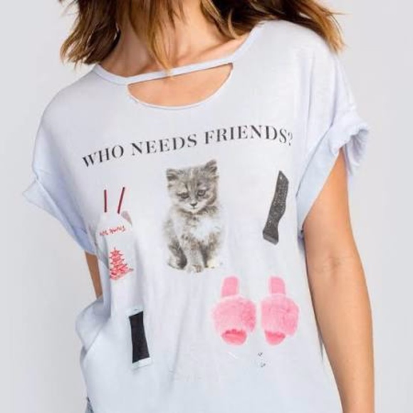 Wildfox Tops - NWT Wildfox “Who Needs Friends” Top